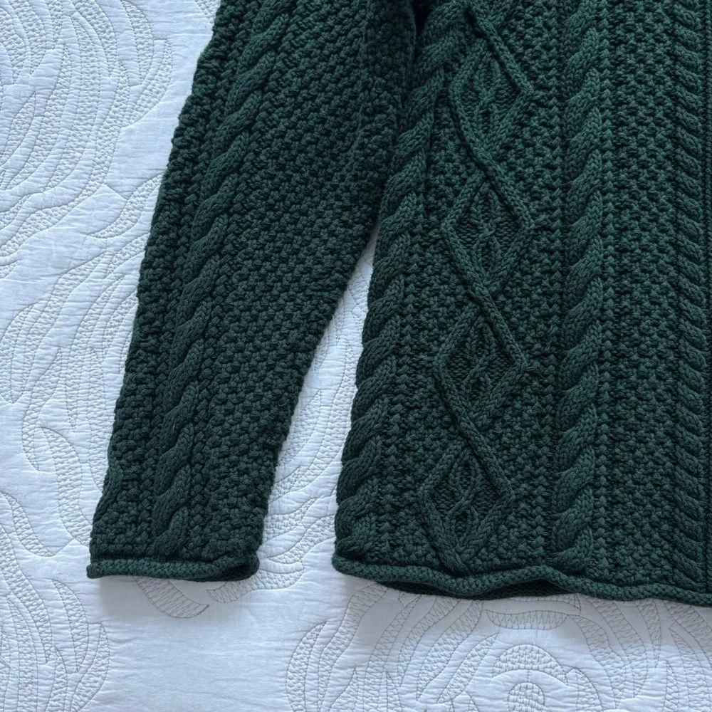J. Crew - Cotton Cable-knit Rollneck™ Sweater - Green